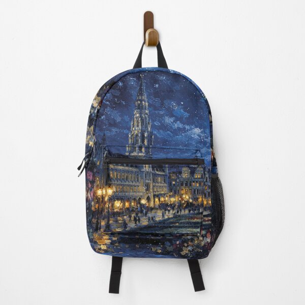 Item preview, Brussels by night painting – A Beautiful City in Belgium. designed and sold by GalleryKauffeld.