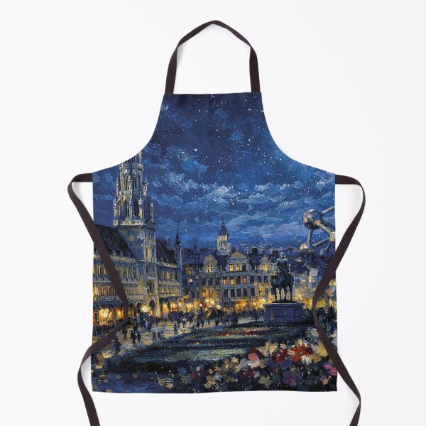 Item preview, Brussels by night painting – A Beautiful City in Belgium. designed and sold by GalleryKauffeld.