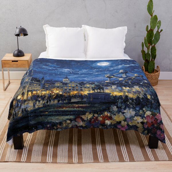 Item preview, Brussels by night painting – A Beautiful City in Belgium. designed and sold by GalleryKauffeld.