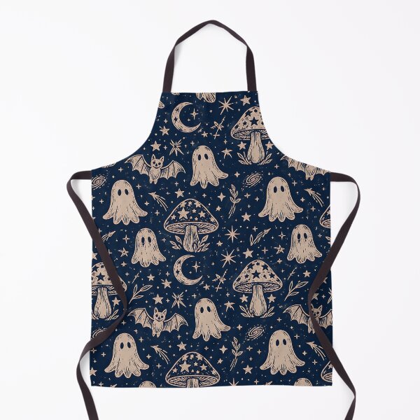 Item preview, Rustic Linocut Cosmic Ghost Pattern designed and sold by Thai Vibe Studio.