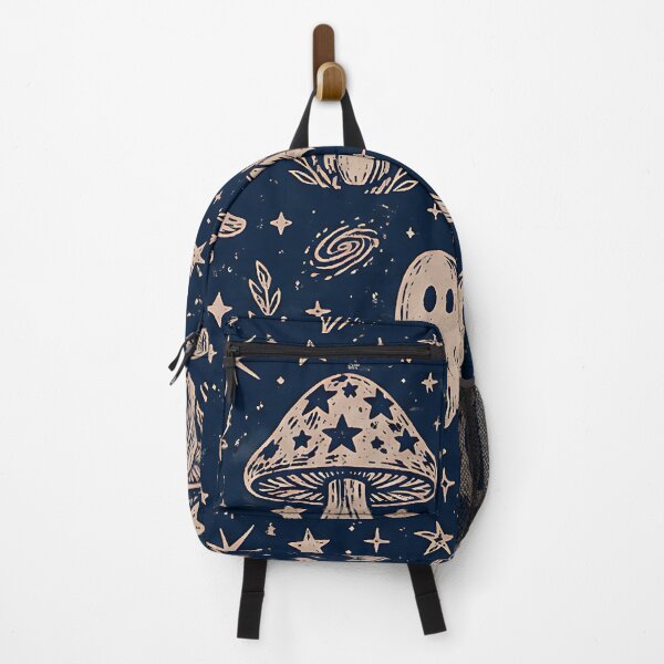 Item preview, Rustic Linocut Cosmic Ghost Pattern designed and sold by Thai Vibe Studio.