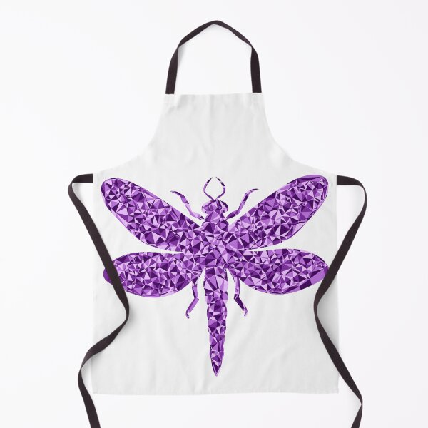 Item preview, Dragonfly Purple Triangular Mosaic Silhouette Design designed and sold by DymondDesigns.