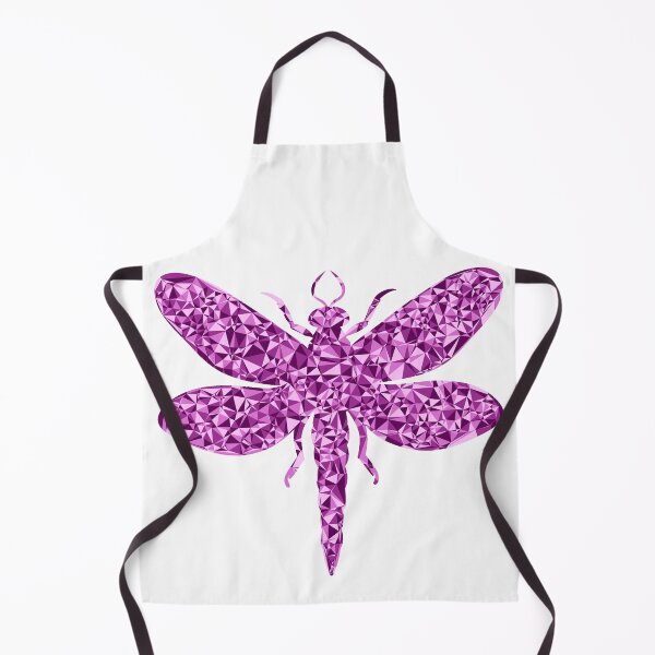Item preview, Dragonfly Pink Triangular Mosaic Silhouette Design designed and sold by DymondDesigns.