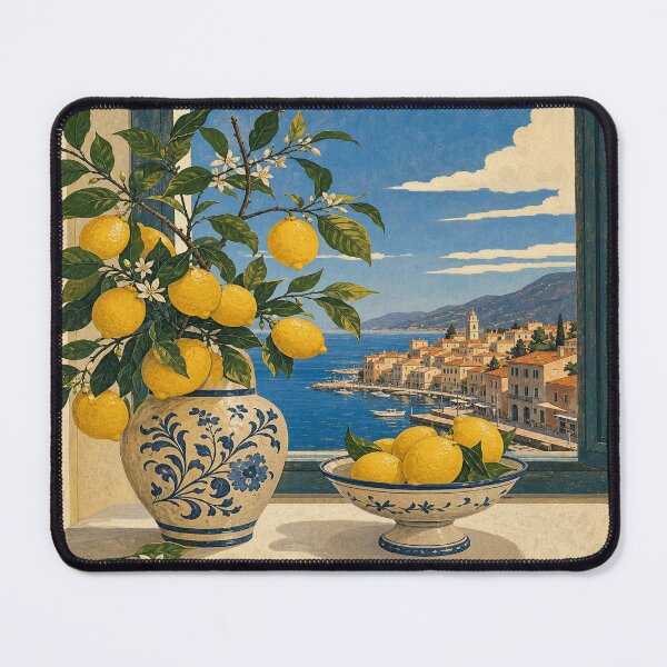 Item preview, Amalfi Afternoon | Mediterranean Window View designed and sold by FadedFrequency.