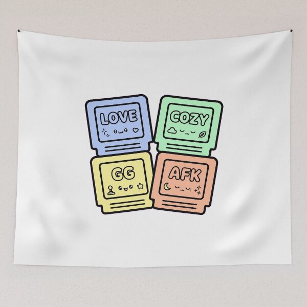 Item preview, Retro Cartridge Hearts - Love Cozy GG AFK - Kawaii Pastel Gaming designed and sold by Petringo.