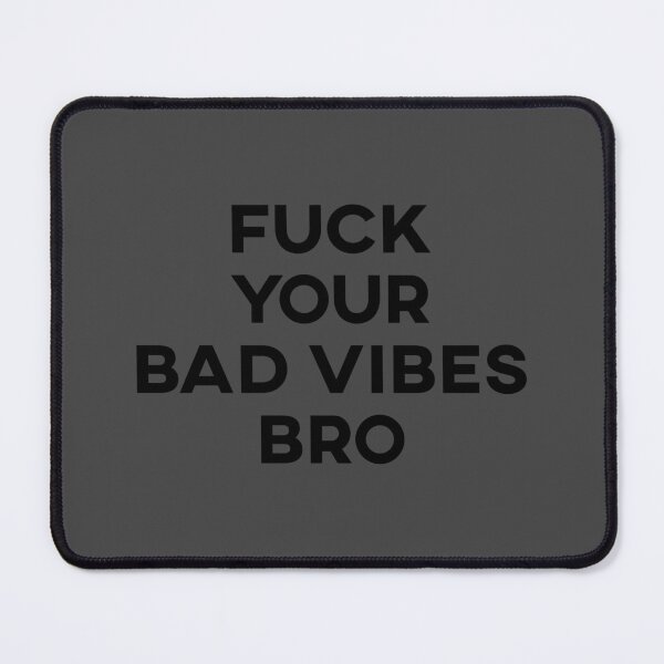 Item preview, Bad Vibes Bro - Edgy White Aesthetic Text designed and sold by Void Script.