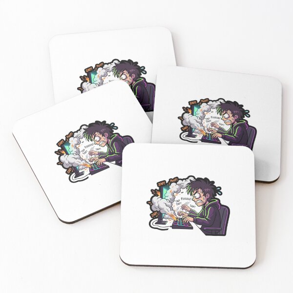 Item preview, Furious Keyboard Typing Energy Grind designed and sold by NeonNerd Studio.