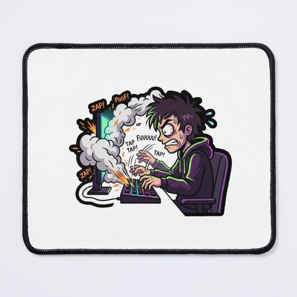 Item preview, Furious Keyboard Typing Energy Grind designed and sold by NeonNerd Studio.