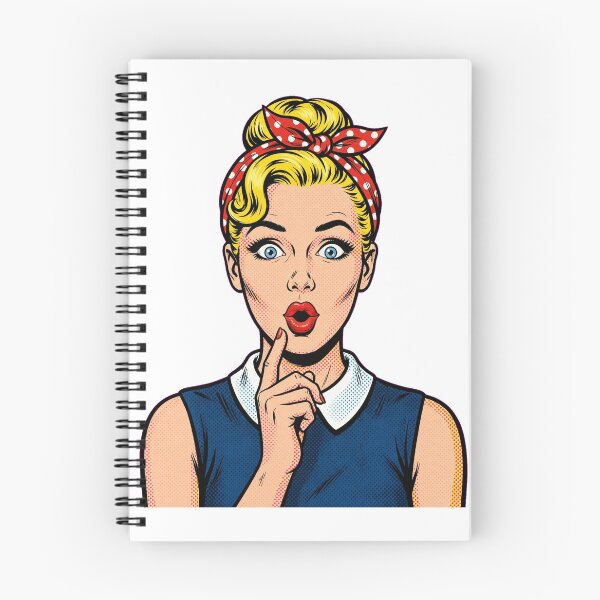 Item preview, Pop Art Surprised Girl - Retro Vintage 50s Pin-Up designed and sold by cozymood2026.