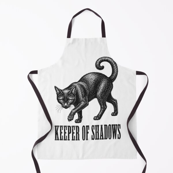Item preview, Keeper of Shadows – Vintage Black Cat Engraving designed and sold by MotionBanana Art.