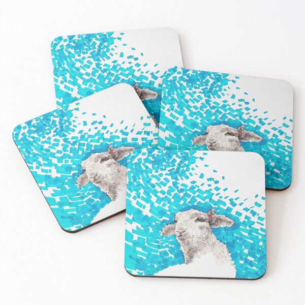 Item preview, whimsical sheep designed and sold by studio-ladybug.