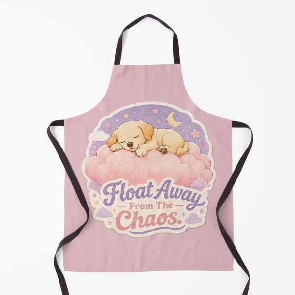 Item preview, Float Away From The Chaos – Dreamy Sleeping Dog designed and sold by Safe Haven Pets.