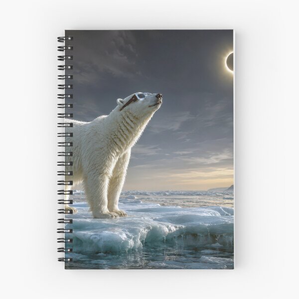 Item preview, Polar Bear Gazing at a Total Solar Eclipse designed and sold by Maria Dryfhout.