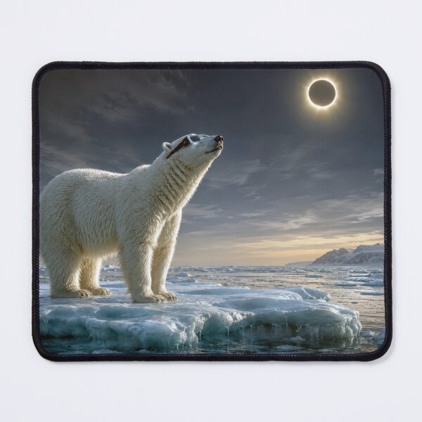 Item preview, Polar Bear Gazing at a Total Solar Eclipse designed and sold by Maria Dryfhout.