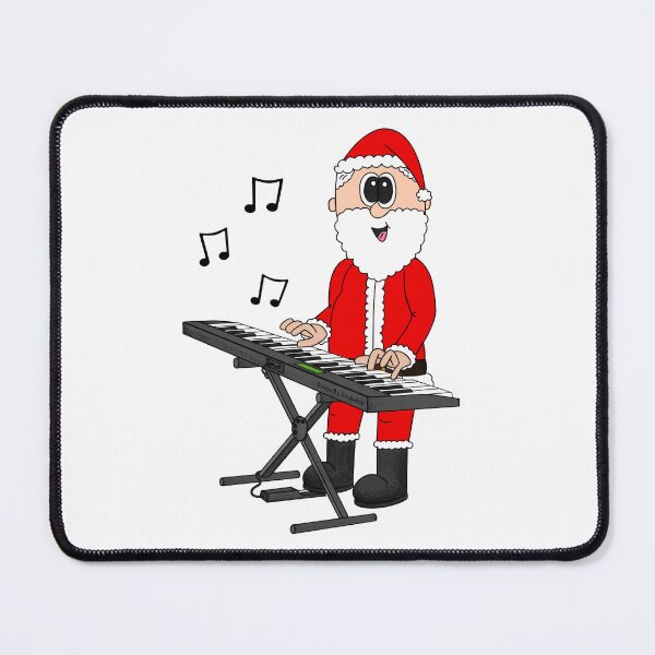 Item preview, Santa Playing Keyboard, Christmas Pianist Music Teacher Musician designed and sold by doodlerob.