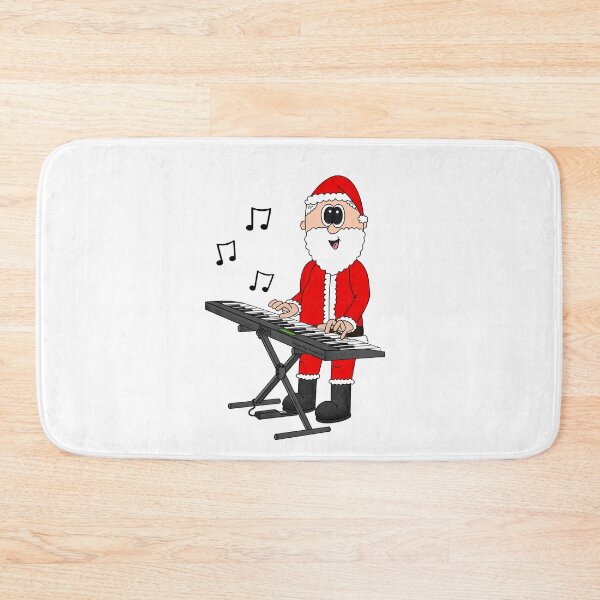 Artikelvorschau, Weihnachtsmann spielt Keyboard, Weihnachtspianist, Musiklehrer, Musiker entworfen und verkauft von doodlerob.