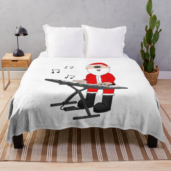 Item preview, Santa Playing Keyboard, Christmas Pianist Music Teacher Musician designed and sold by doodlerob.