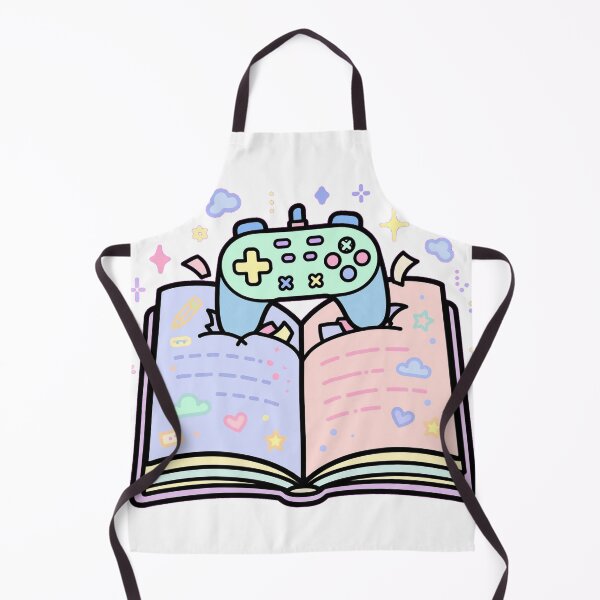 Item preview, Kawaii Book Gamer - Open Book With Gaming Controller - Cozy Reading Gaming designed and sold by Petringo.