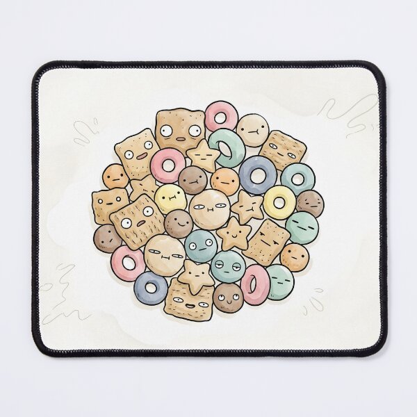 Item preview, Cute Cereal Loops Kawaii Breakfast Food Illustration designed and sold by DuckOddity.