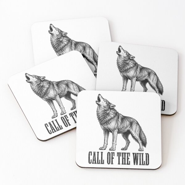 Item preview, Call of the Wild – Vintage Howling Wolf Engraving designed and sold by MotionBanana Art.