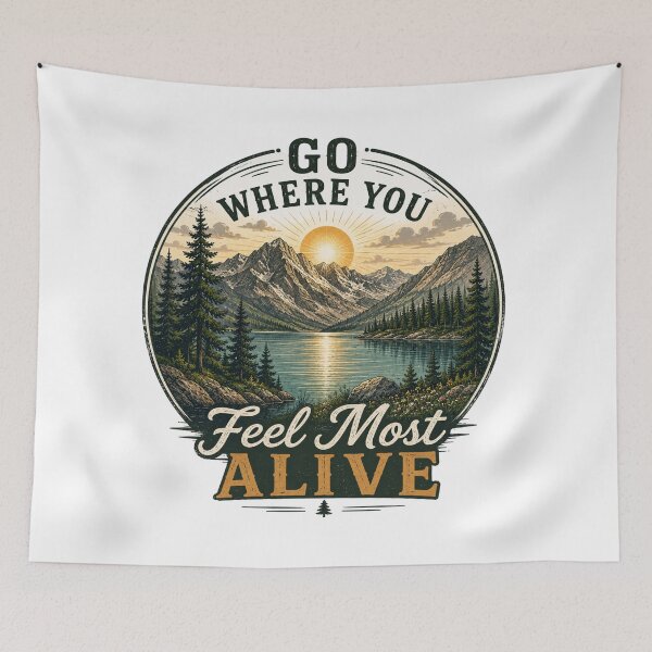 Item preview, Go Where You Feel Most Alive designed and sold by Side Quest Co..