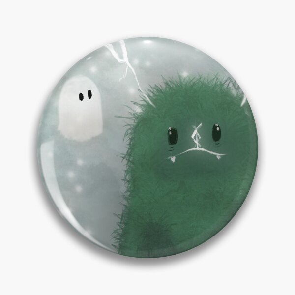 Item preview, Little green monster with his ghost friends  designed and sold by Ikumy.