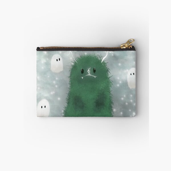 Item preview, Little green monster with his ghost friends  designed and sold by Ikumy.