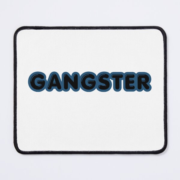 Item preview, Bold Blue Gangster Typography designed and sold by MissLotusStudio.