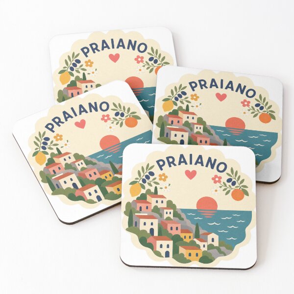Item preview, Praiano Italy Travel Souvenir Modern Folk Art designed and sold by VisualArtsOasis.