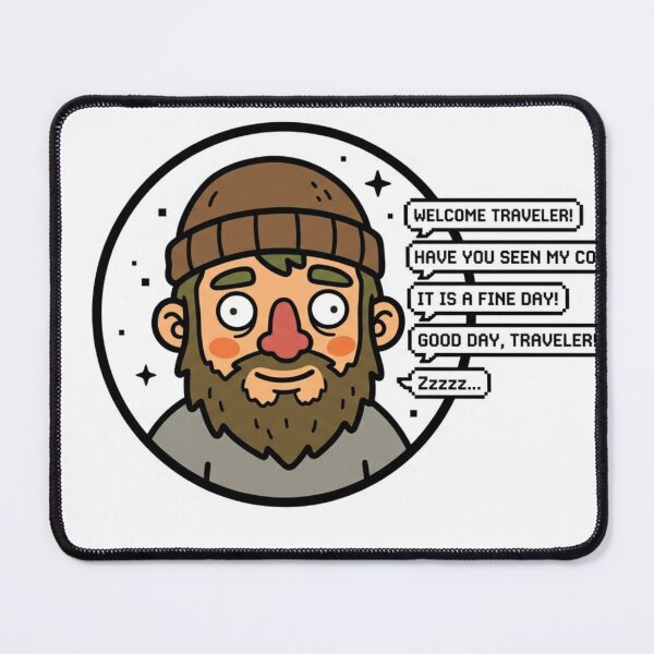Item preview, NPC Blank Stare Main Character Meme designed and sold by NeonNerd Studio.