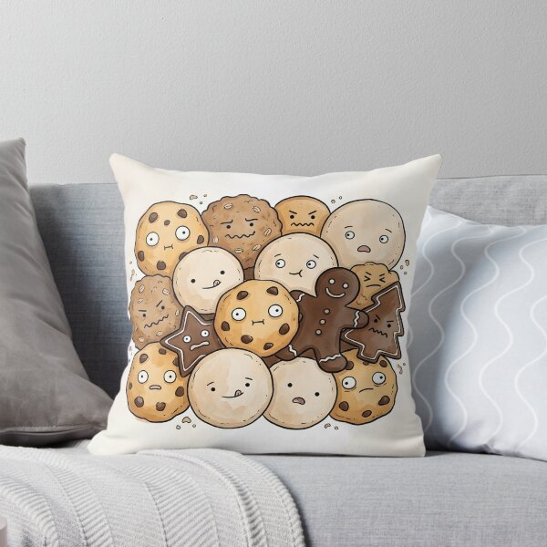 Item preview, Cute Chocolate Chip Cookies Kawaii Bakery Food Illustration designed and sold by DuckOddity.