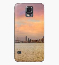 San Francisco CA city skyline and Oakland Bay Bridge during sunset panorama Case/Skin for Samsung Galaxy