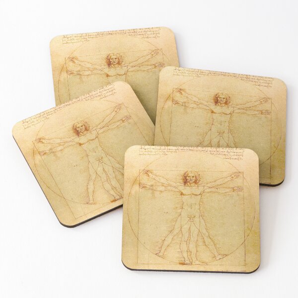 Item preview, Vitruvian Man (L'uomo vitruviano), Leonardo da Vinci, 1490 designed and sold by The Gaping Maw.
