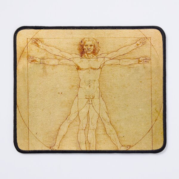 Item preview, Vitruvian Man (L'uomo vitruviano), Leonardo da Vinci, 1490 designed and sold by The Gaping Maw.