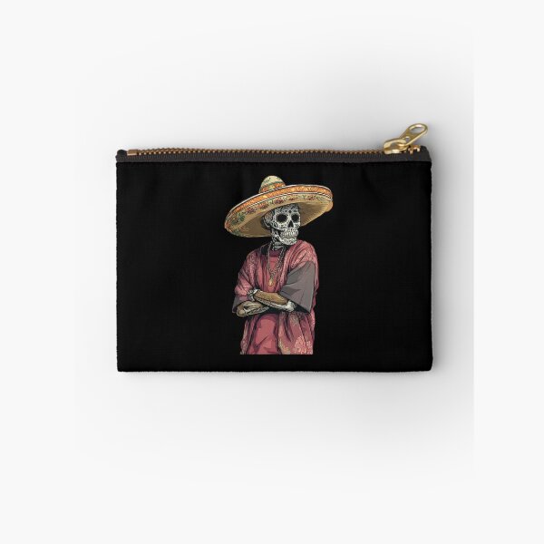 Item preview, Day of the Dead Calavera Skeleton with Sombrero - Sugar Skull Mariachi Mexican Folk Art designed and sold by GrimNest.