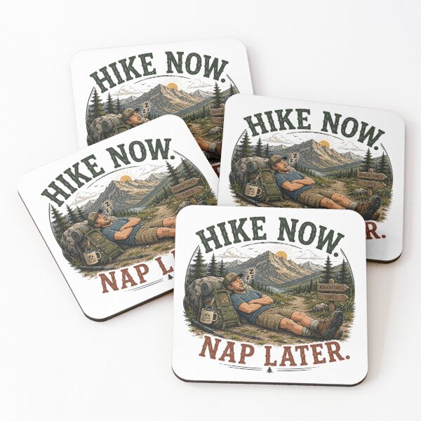 Item preview, Hike Now, Nap Later Wilderness designed and sold by Side Quest Co..