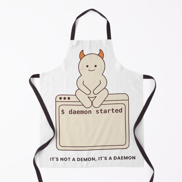Item preview, It's Not a Demon, It's a Daemon Funny Unix Linux designed and sold by abdoali102.