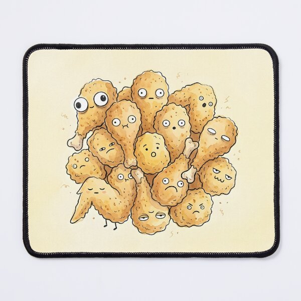 Item preview, Cute Fried Chicken Drumsticks Kawaii Fast Food Art designed and sold by DuckOddity.
