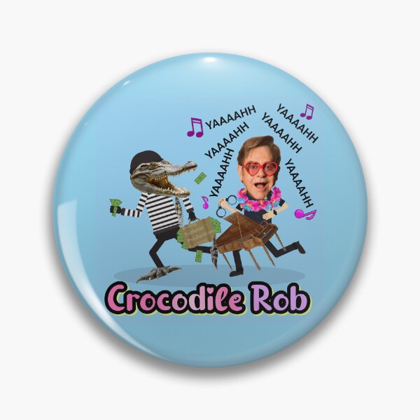 Item preview, Crocodiles involved in robberies is kinda catchy designed and sold by reallypathetic.