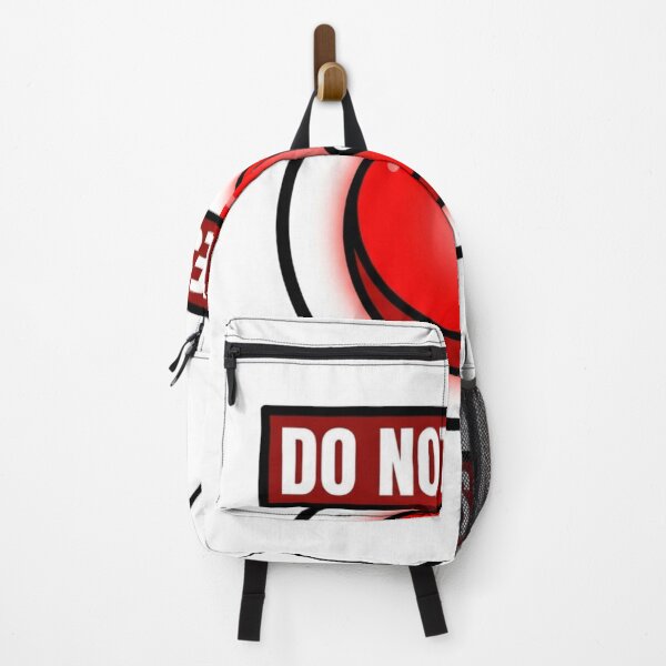 Item preview, Do Not Press Tempting Red Button Chaos designed and sold by NeonNerd Studio.
