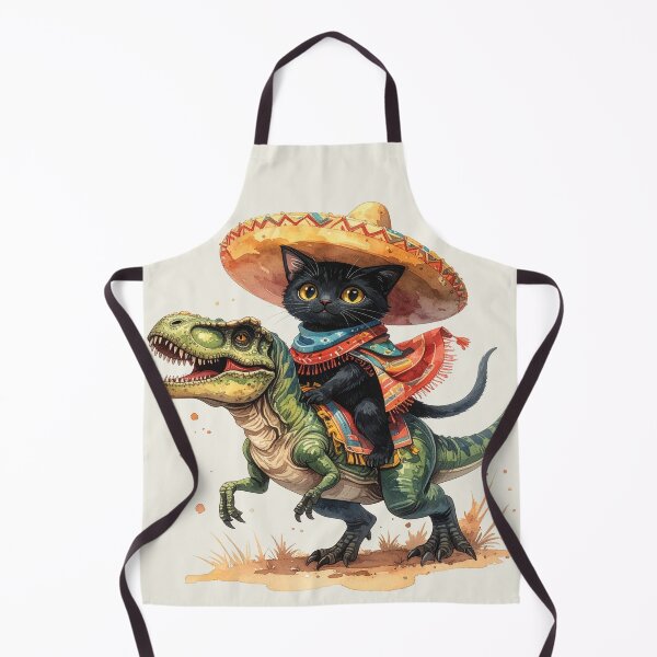 Item preview, Mexican cat on T-rex designed and sold by LiskoDesign.