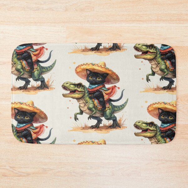Item preview, Mexican cat on T-rex designed and sold by LiskoDesign.