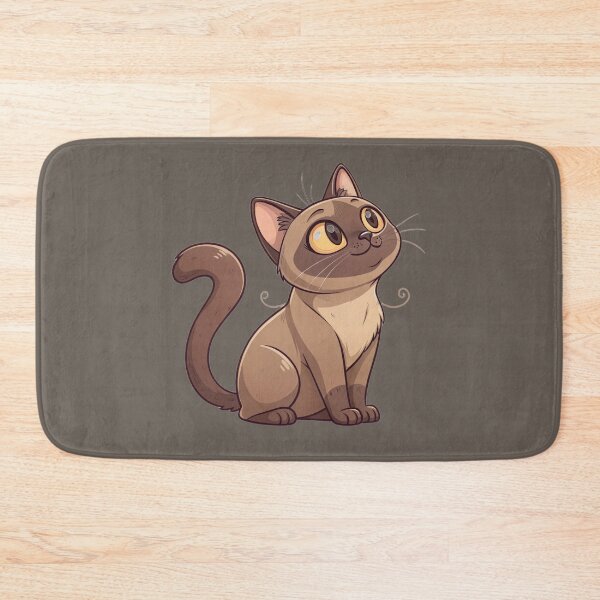 Item preview, Cute Kawaii European Burmese Cat with Golden Eyes designed and sold by Mousy17.