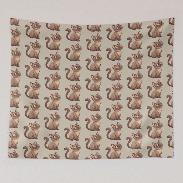 Item preview, Cute Kawaii European Burmese Cat with Golden Eyes designed and sold by Mousy17.