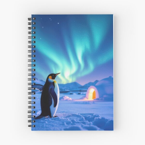 Item preview, Penguin Staring at the Northern Lights designed and sold by Maria Dryfhout.