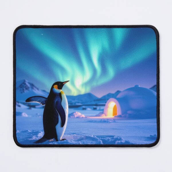 Item preview, Penguin Staring at the Northern Lights designed and sold by Maria Dryfhout.