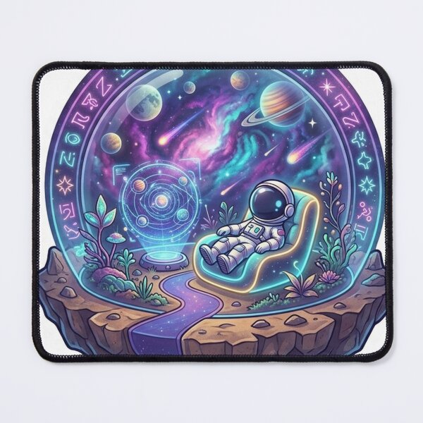 Item preview, Cosmic Lounge — Astronaut's Zero-Gravity Rest Stop designed and sold by RoyArt0.