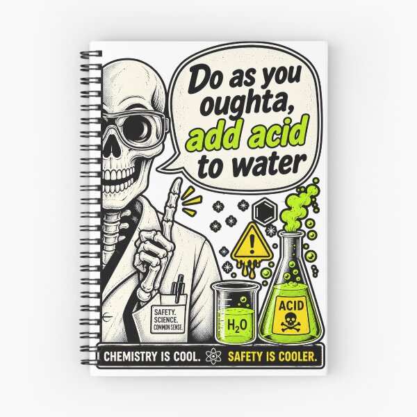 Item preview, Do As You Oughta, Add Acid to Water – Chemistry Safety Humor designed and sold by ChicClicker.