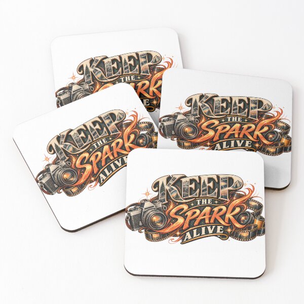 Item preview, Keep the Spark Alive – Analog Photography Retro Art designed and sold by Golden Era Studio.