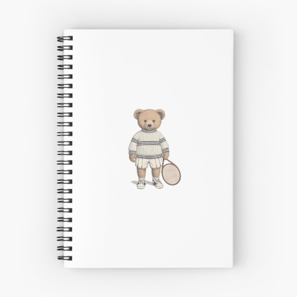 Item preview, Vintage Tennis Player Teddy Bear - Country Club Preppy Bear designed and sold by Adhdbrainstudio.